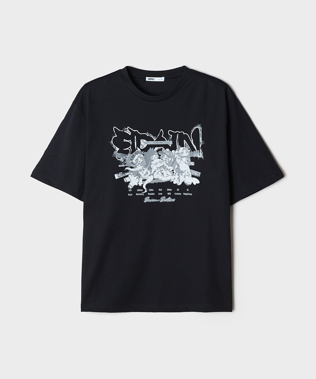 스파오(SPAO) [트릭컬 리바이브] 반팔 티셔츠(GRAY)_SPRLG25U19