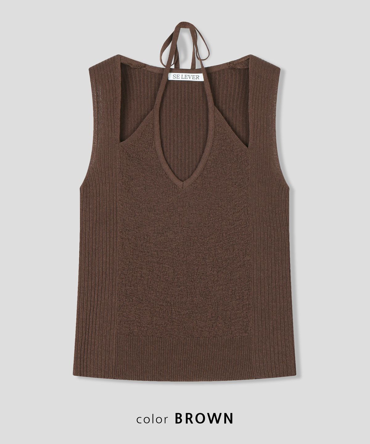 스르비(SELEVER) Venue Halter Knit_5 Color
