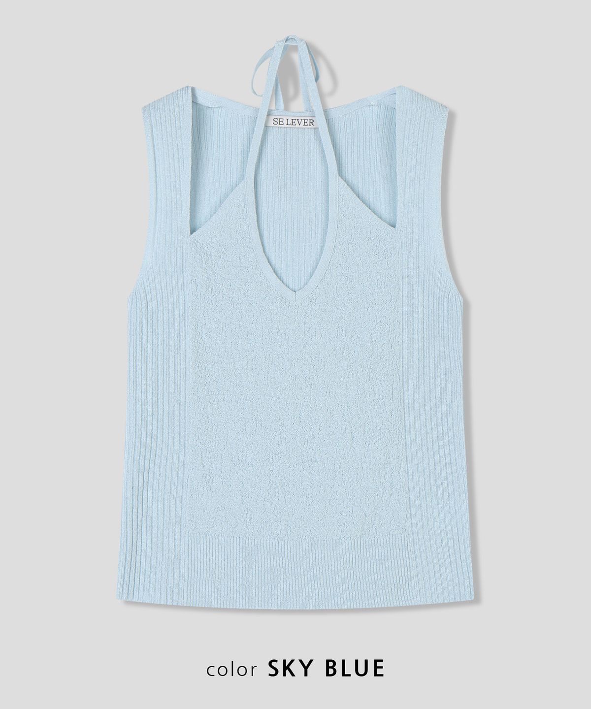 스르비(SELEVER) Venue Halter Knit_5 Color