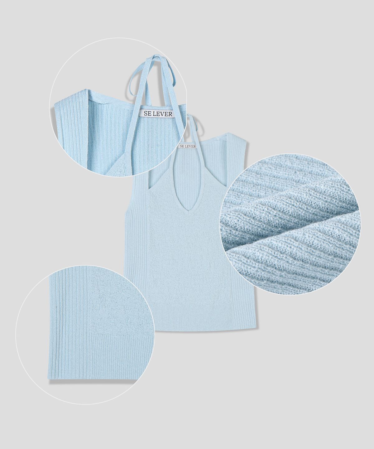스르비(SELEVER) Venue Halter Knit_5 Color