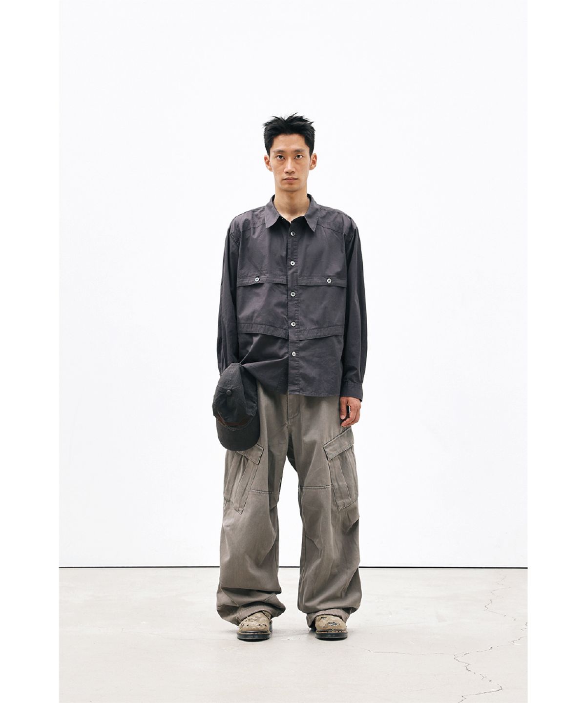 해칭룸(HATCHINGROOM) Mil Pants Washed Olive