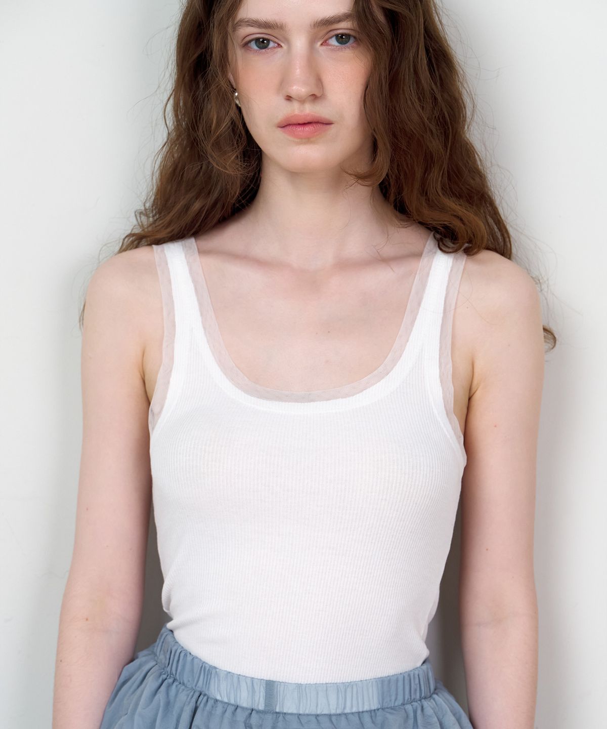 스르비(SELEVER) Sien Rib Layered Cami Top_4 Color