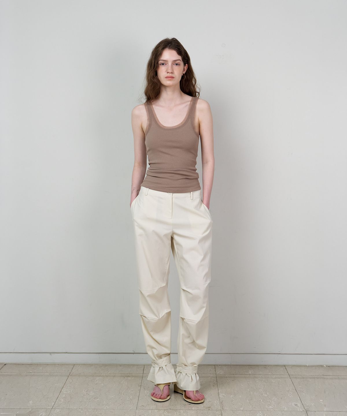 스르비(SELEVER) Sien Rib Layered Cami Top_4 Color