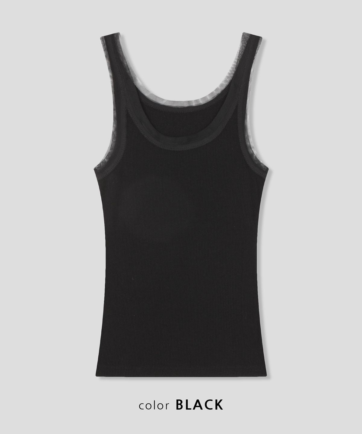 스르비(SELEVER) Sien Rib Layered Cami Top_4 Color