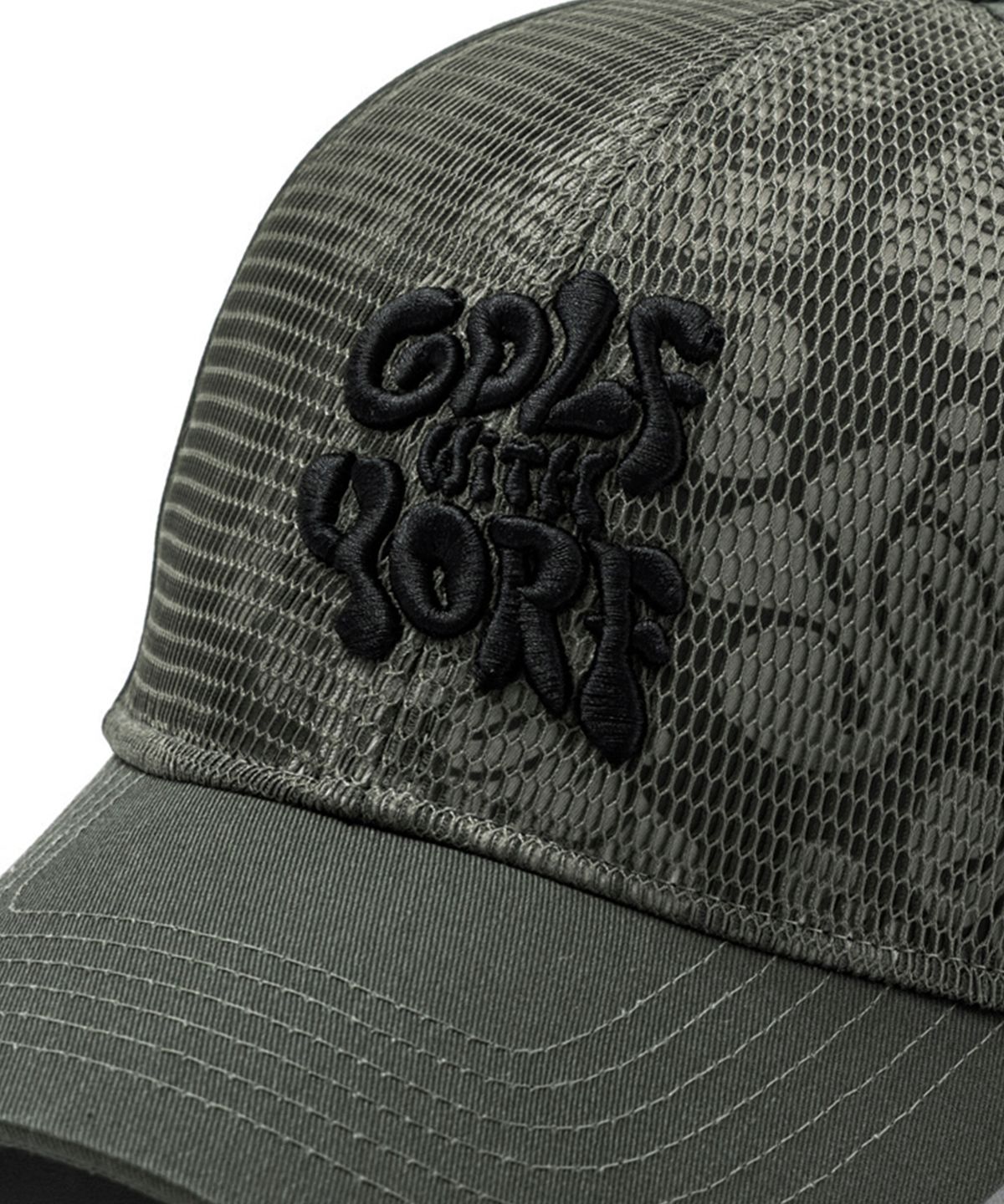욜프(YORF) YORF BALL CAP MESH DETAIL KHAKI 욜프 볼캡 매쉬디테일 카키