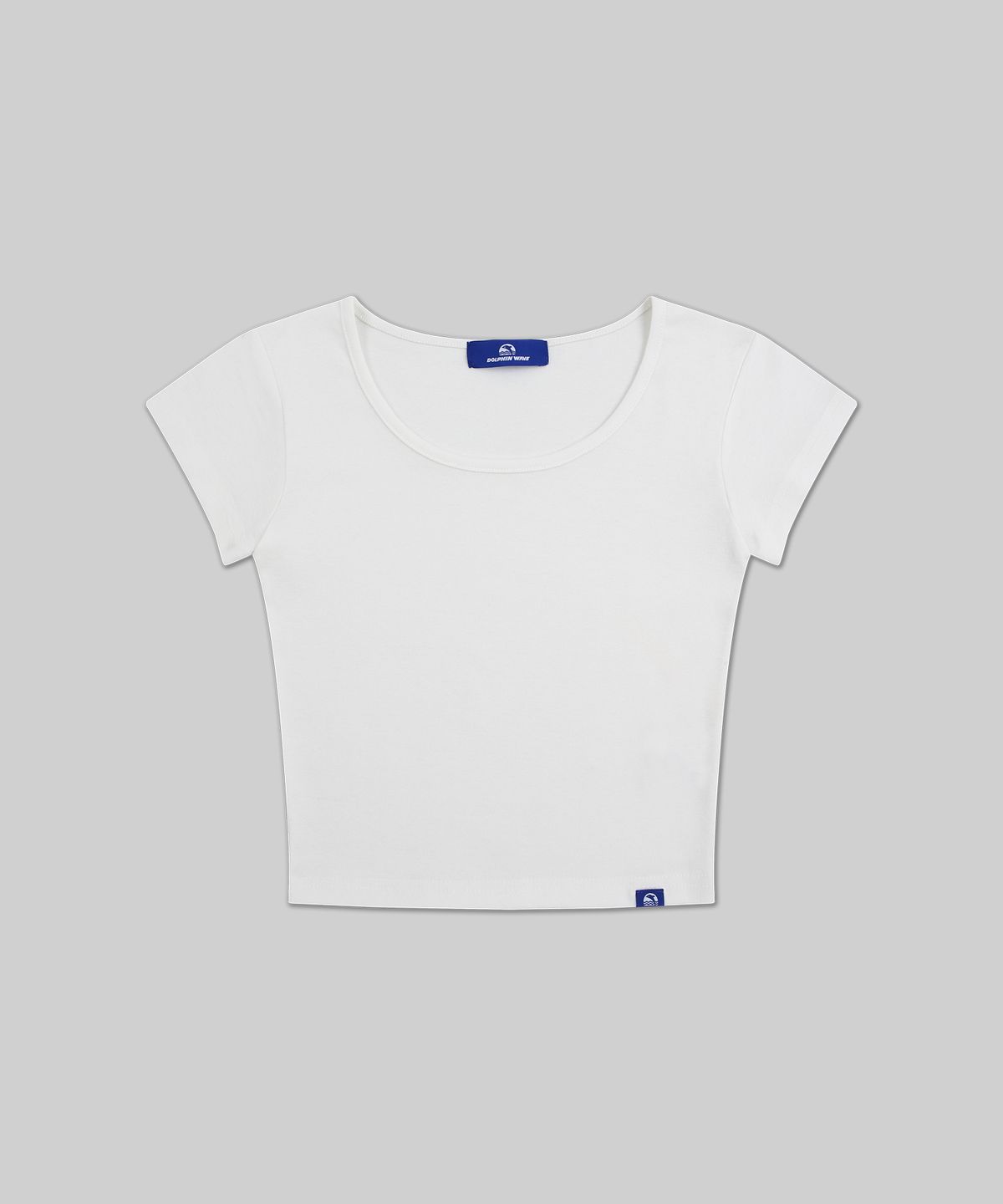 돌핀웨이브어패럴(DOLPHIN WAVE APPAREL) [2팩] 돌핀 우먼즈 스쿱넥 캡슬리브 반팔티셔츠