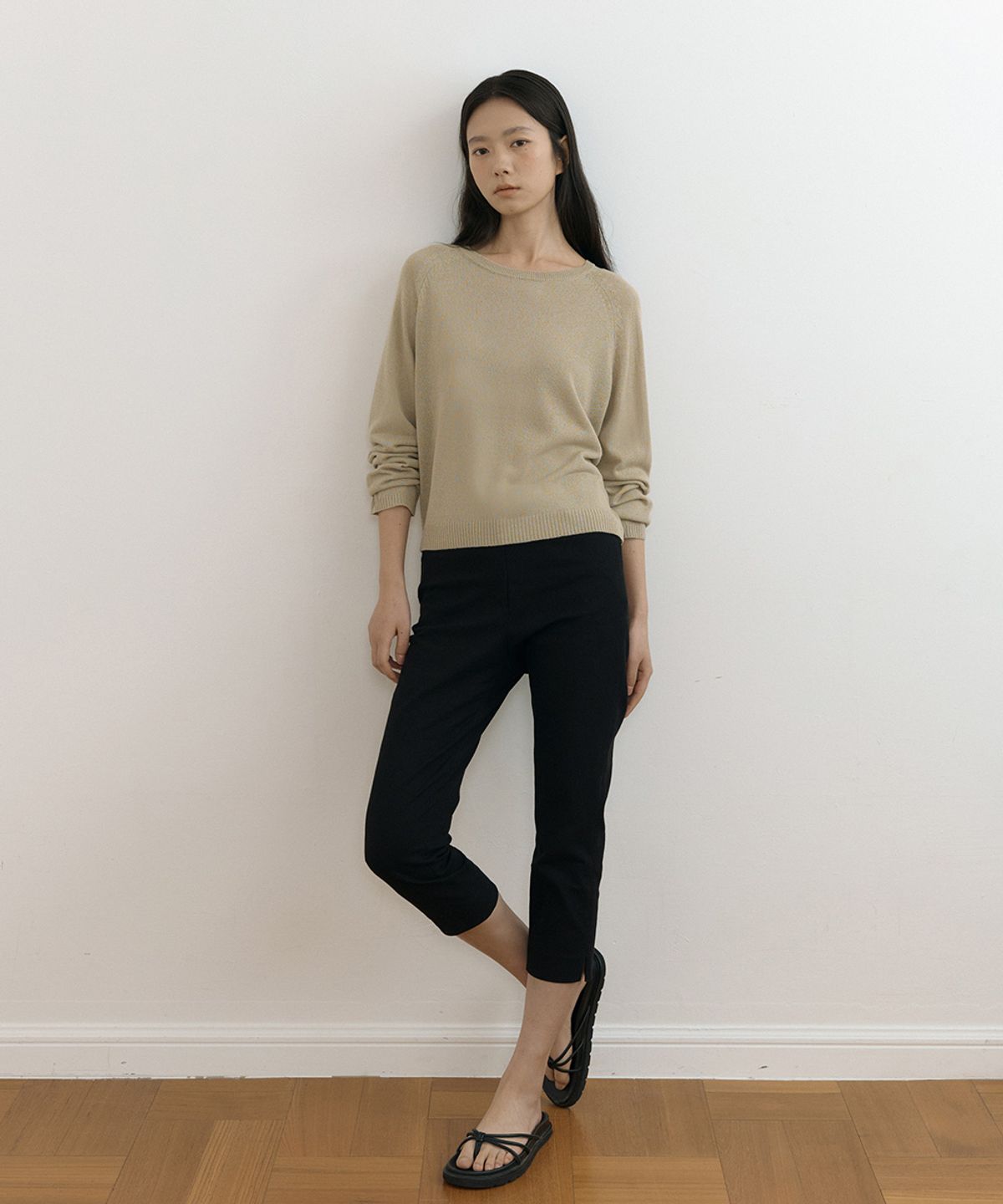 링서울(LINGSEOUL) linen raglan knit-beige