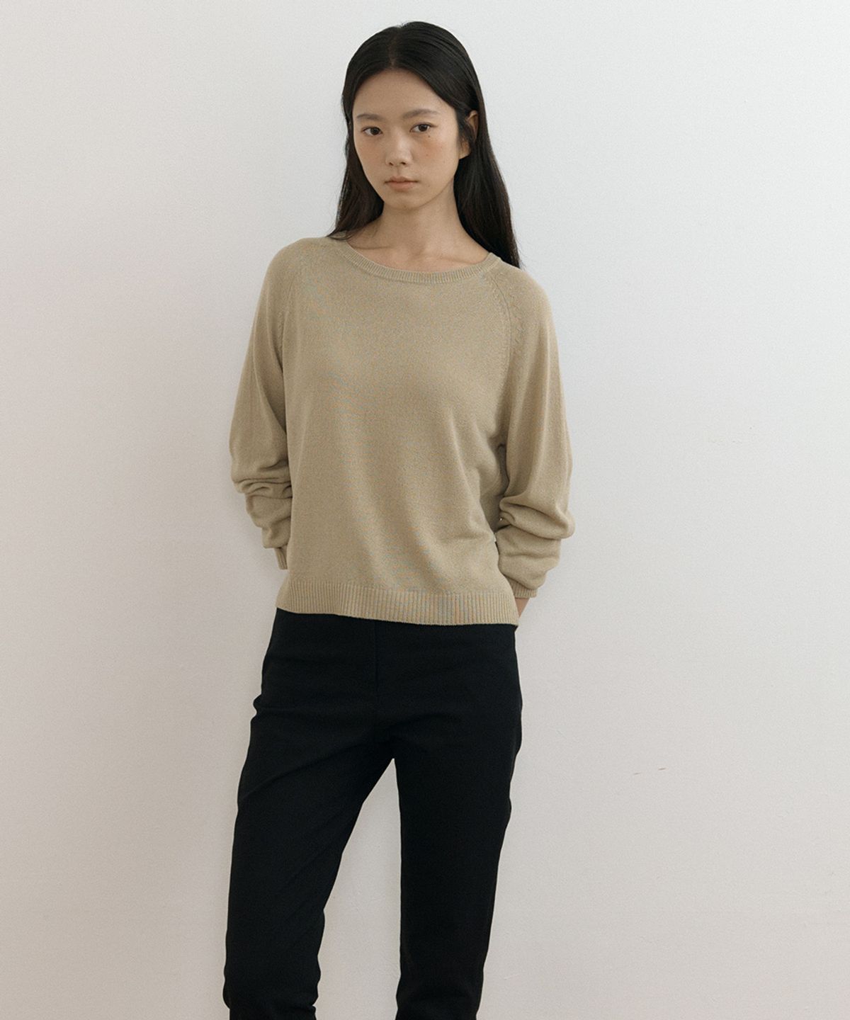링서울(LINGSEOUL) linen raglan knit-beige