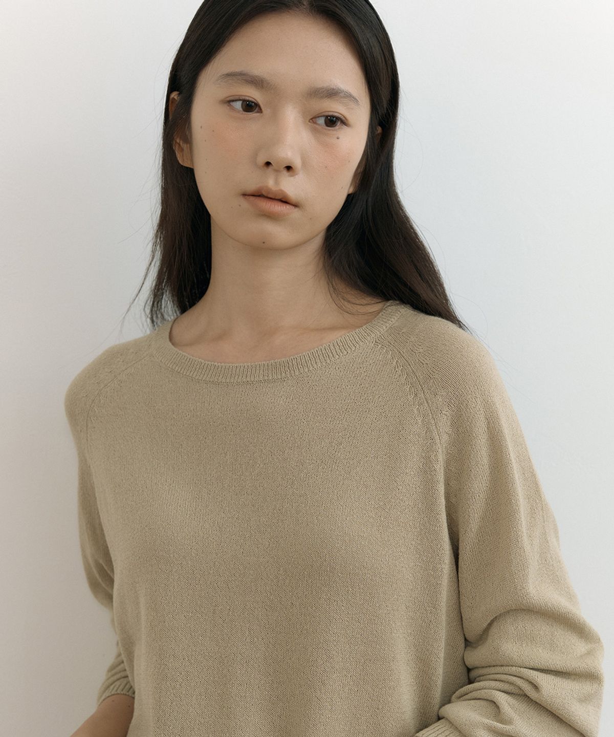 링서울(LINGSEOUL) linen raglan knit-beige
