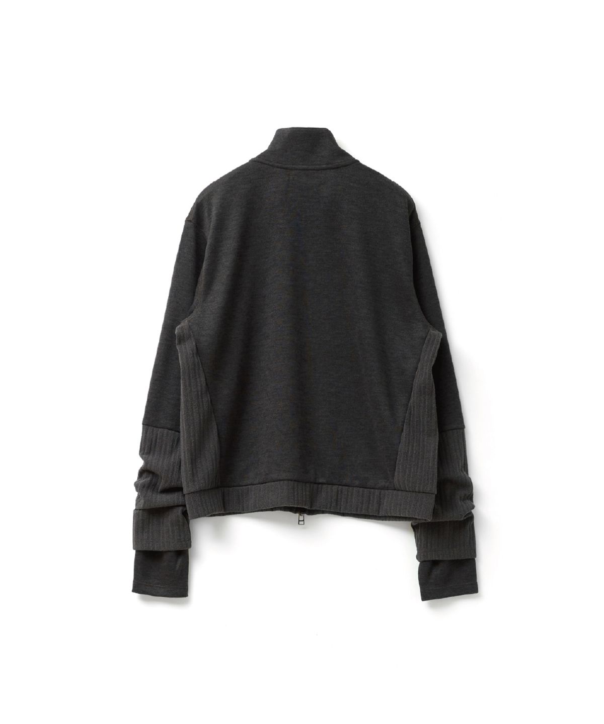 해칭룸(HATCHINGROOM) Double Sleeve Track Cardigan Dark Khaki