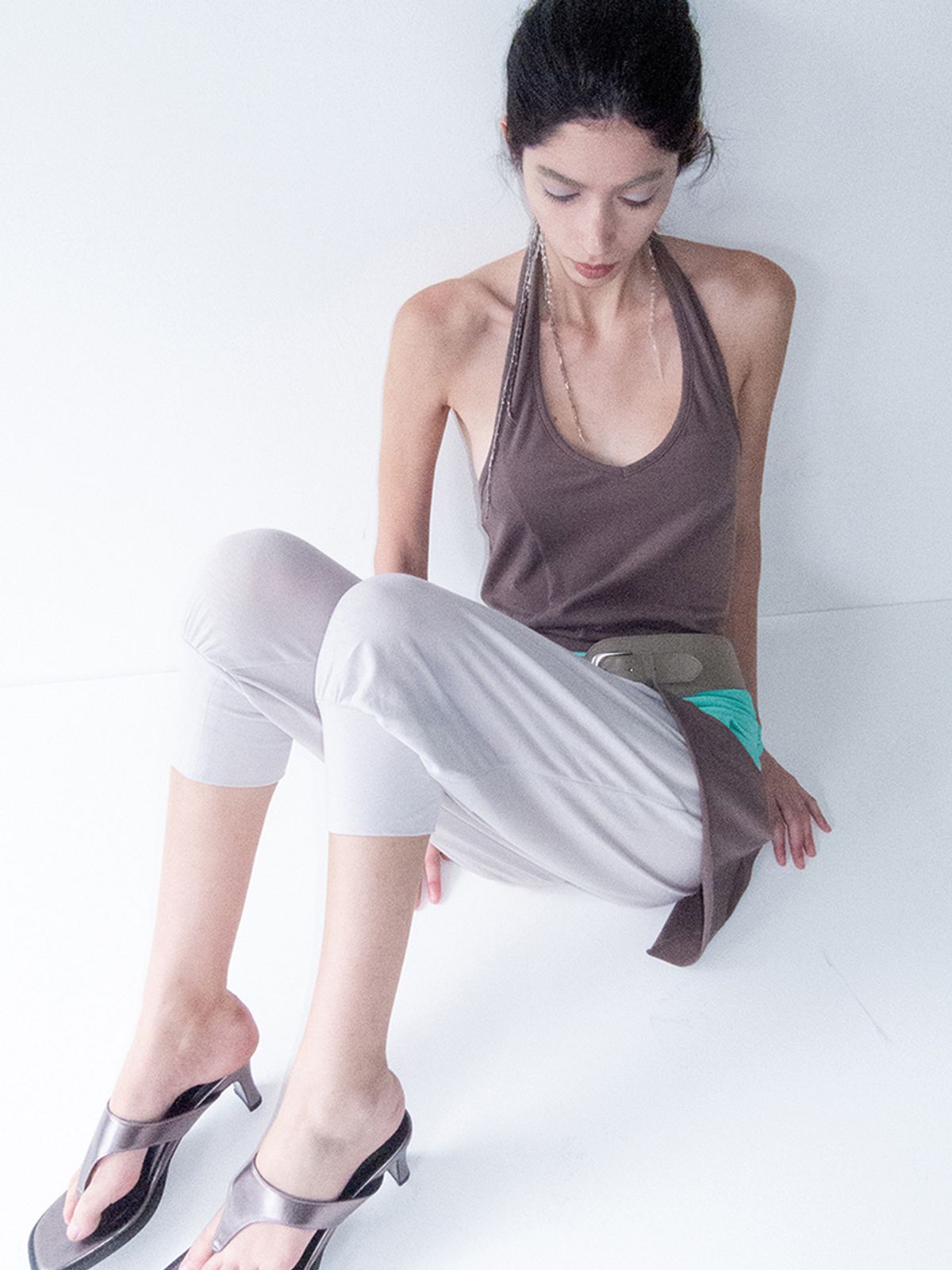 세릭(CERRIC) Lily Halter Dress _ Brown