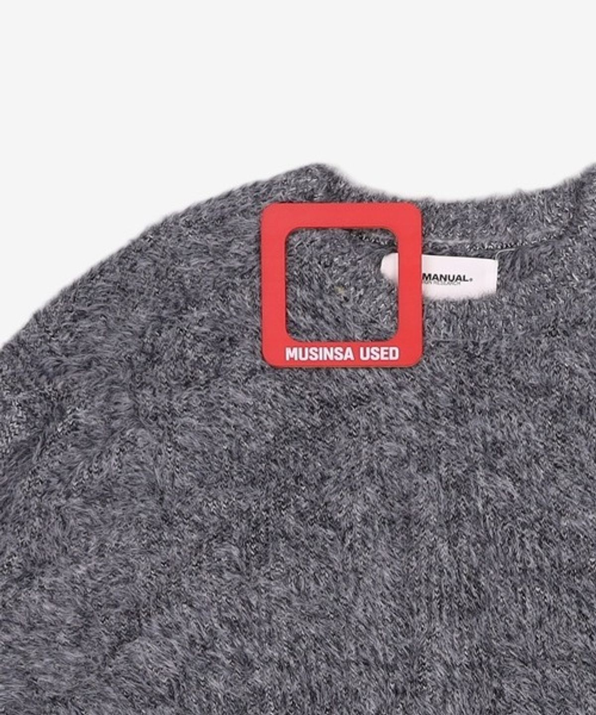 노매뉴얼(NOMANUAL) (시그니처종료)CROPPED HAIRY KNIT - 5 COLOR XL