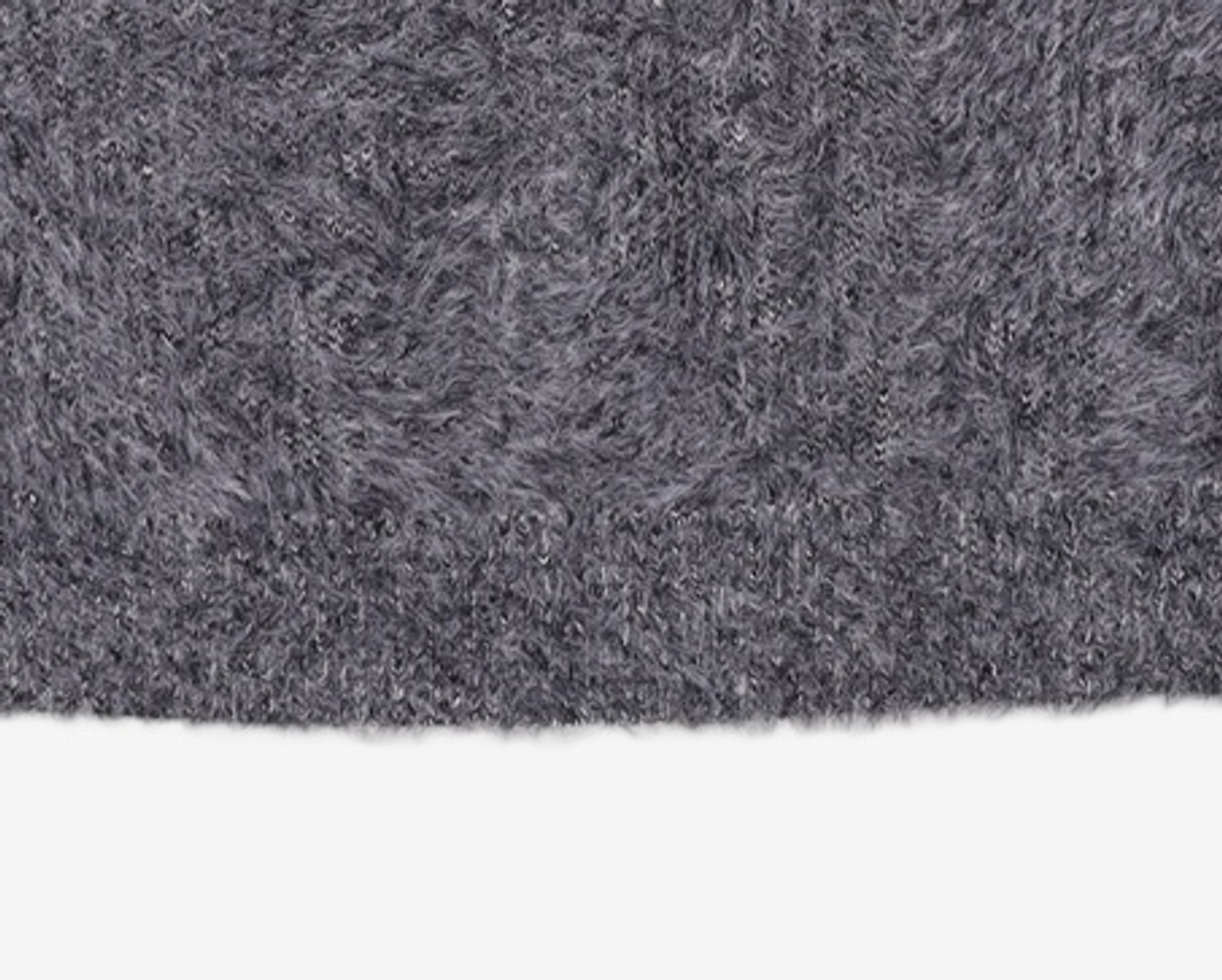 노매뉴얼(NOMANUAL) (시그니처종료)CROPPED HAIRY KNIT - 5 COLOR XL