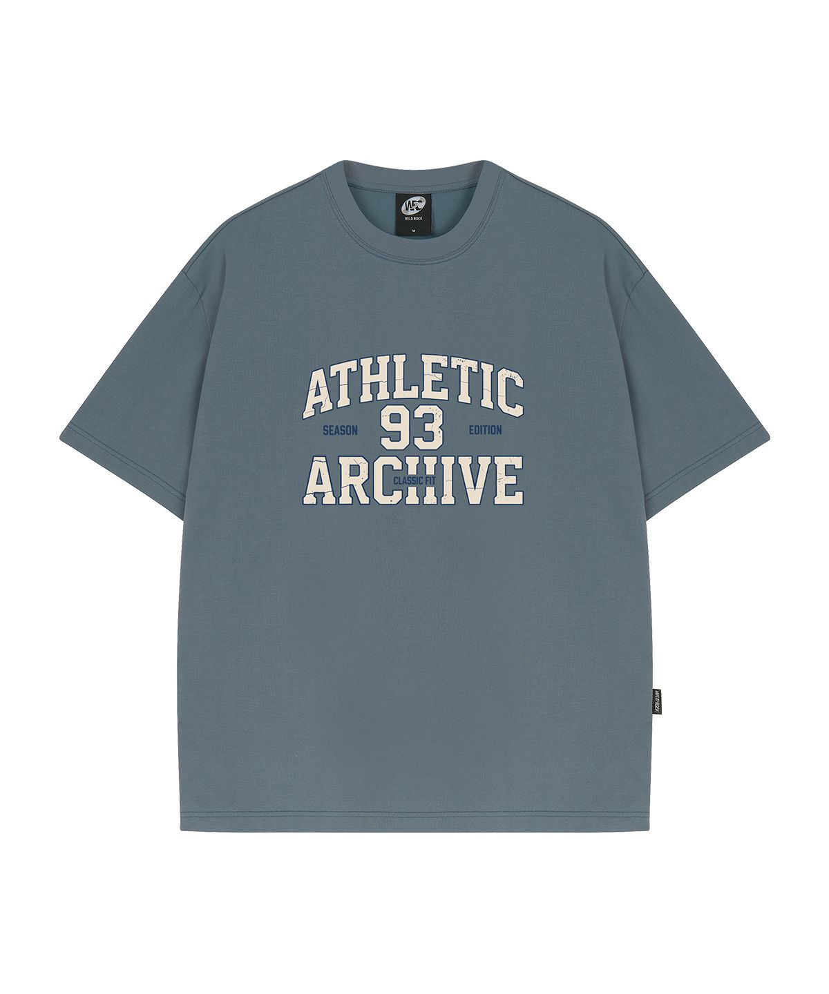 와일드락(WILDROCK) ATHLETIC 93 쿨코튼 오버핏 반팔 티셔츠