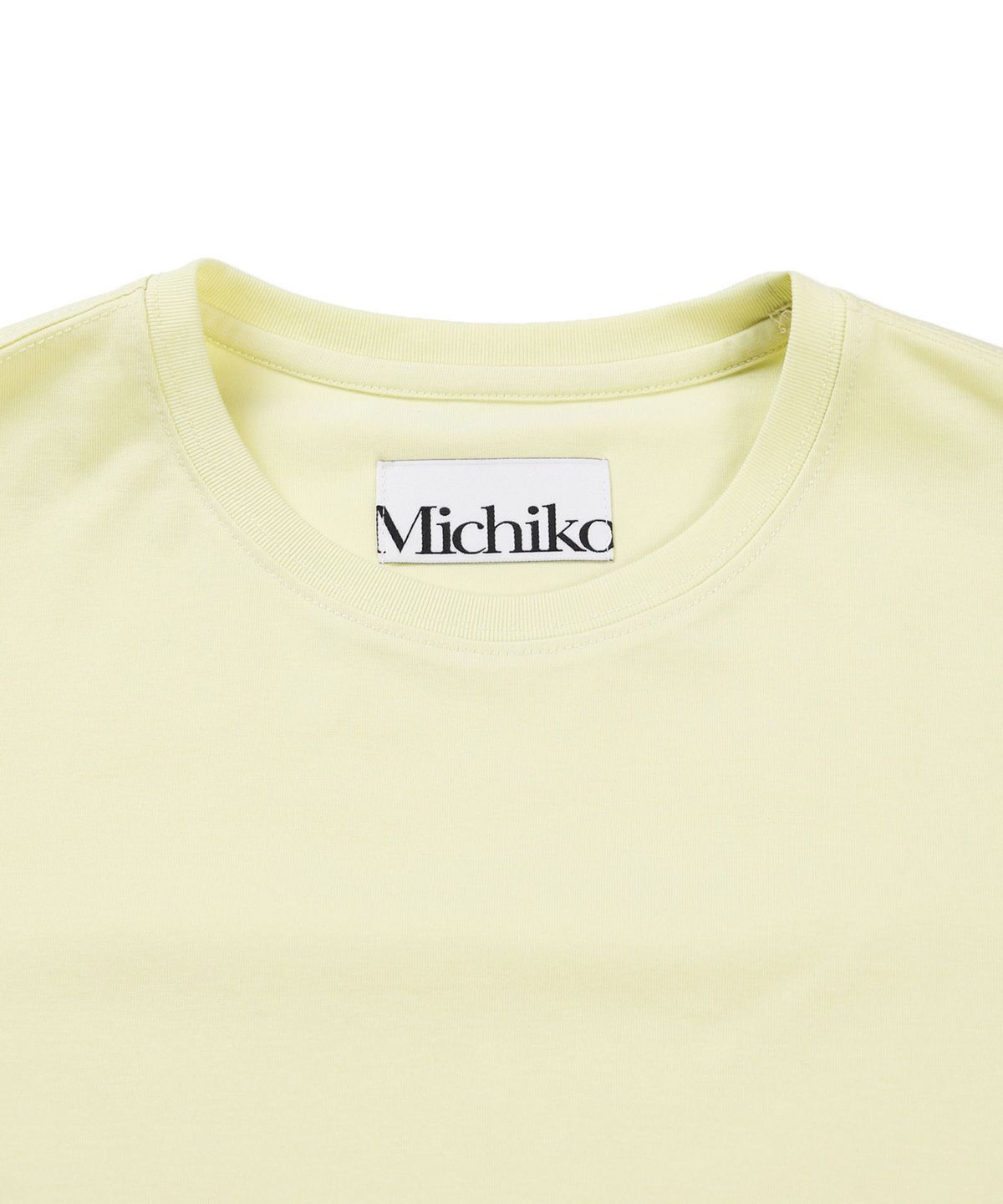 미치코런던 코시노(MICHIKO LONDON KOSHINO) 실키 텍스쳐 코튼 티 소프트 라임 (2 type)