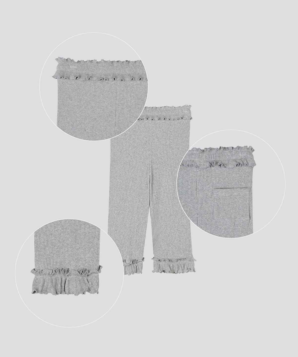 스르비(SELEVER) Frill Banding Capri Pants_2 Color
