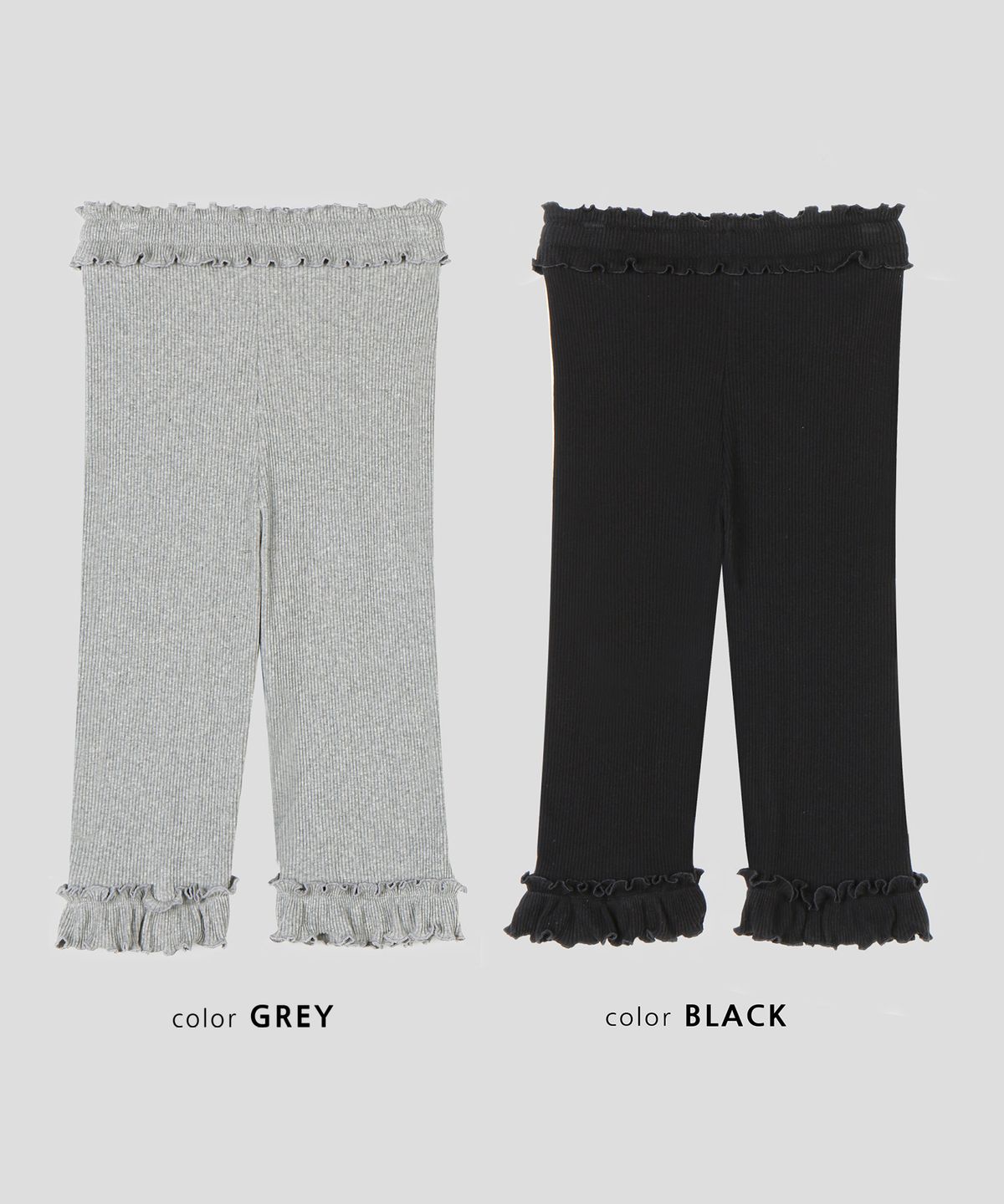 스르비(SELEVER) Frill Banding Capri Pants_2 Color