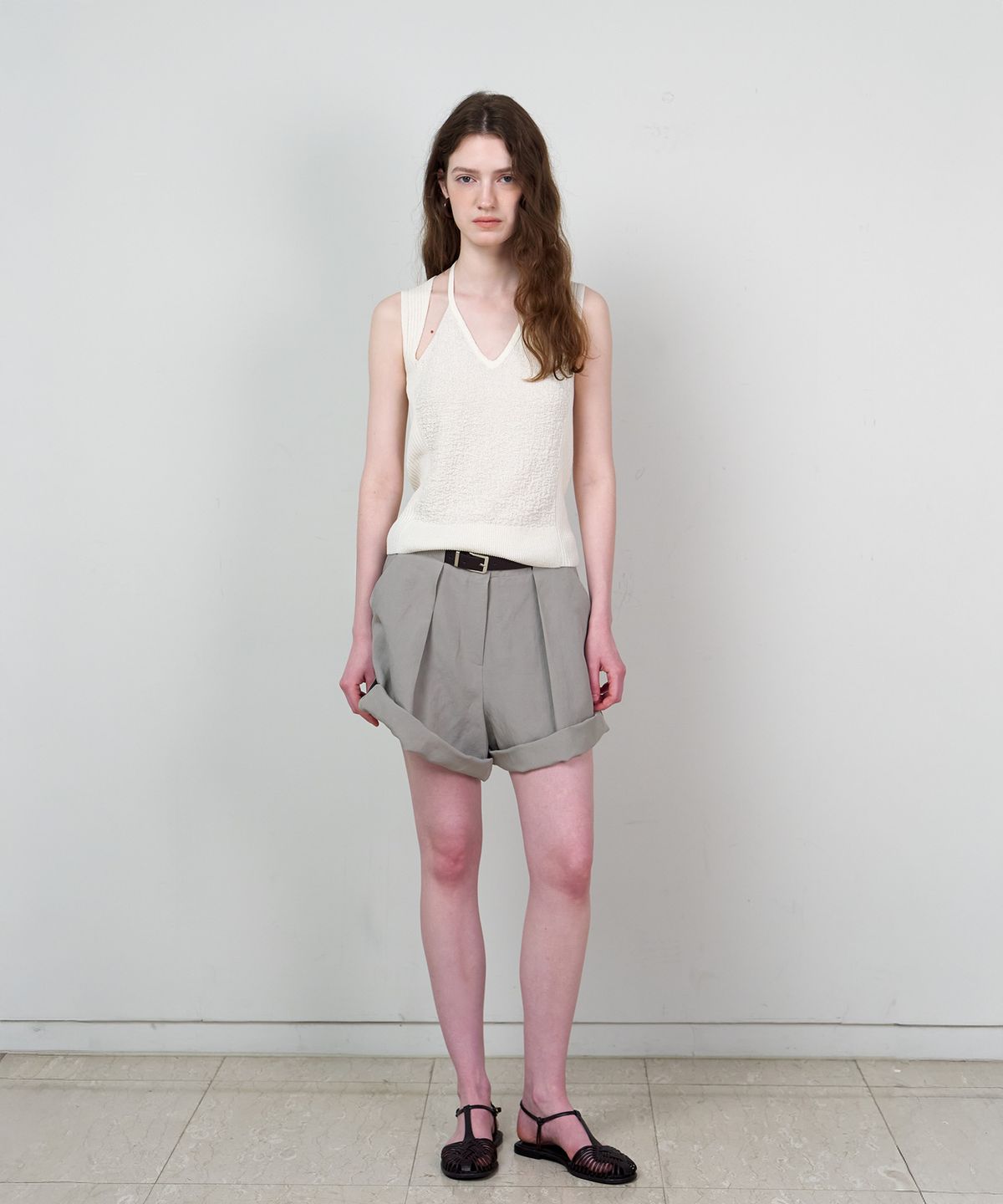 스르비(SELEVER) Aid Tuck Half Pants_3 Color