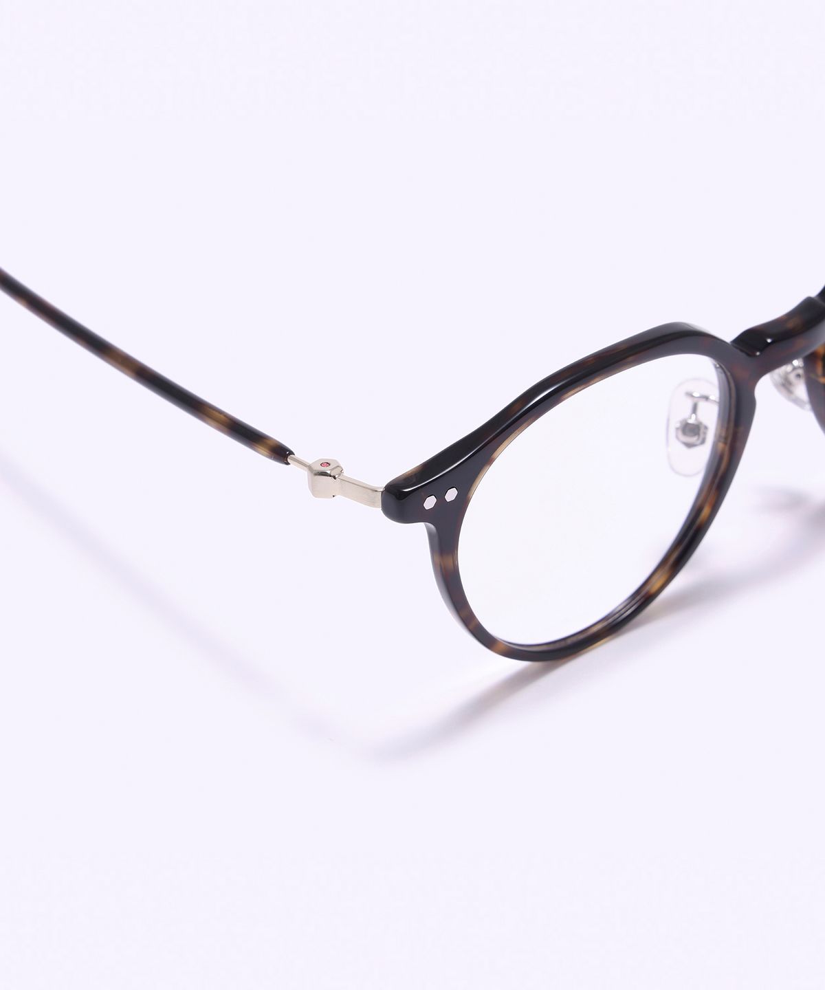 알로아이웨어(ALO EYEWEAR) [SILVERBITE] SBG7605 1818G HD ACETATE 초경량 고밀도 아세테이트 톨토이즈 판토 안경테 블루라이트 렌즈 선택