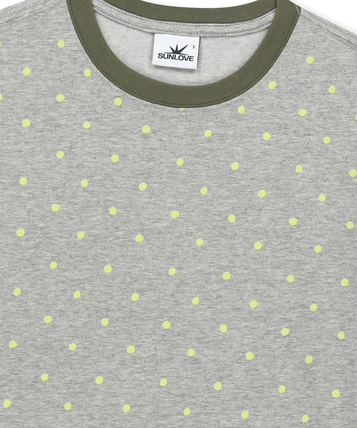 썬러브투어(SUNLOVETOUR) Pattern LS Tee Heather Grey