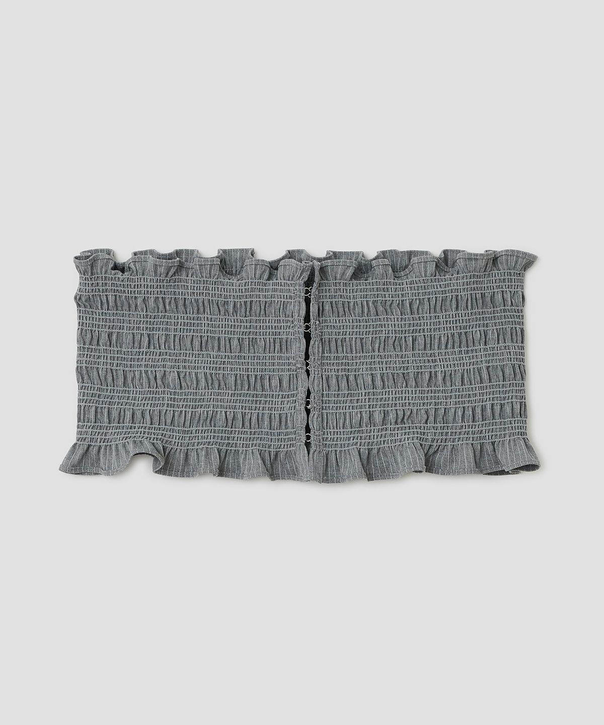 타입서비스(TYPESERVICE) Smocked Hook Top [Gray]