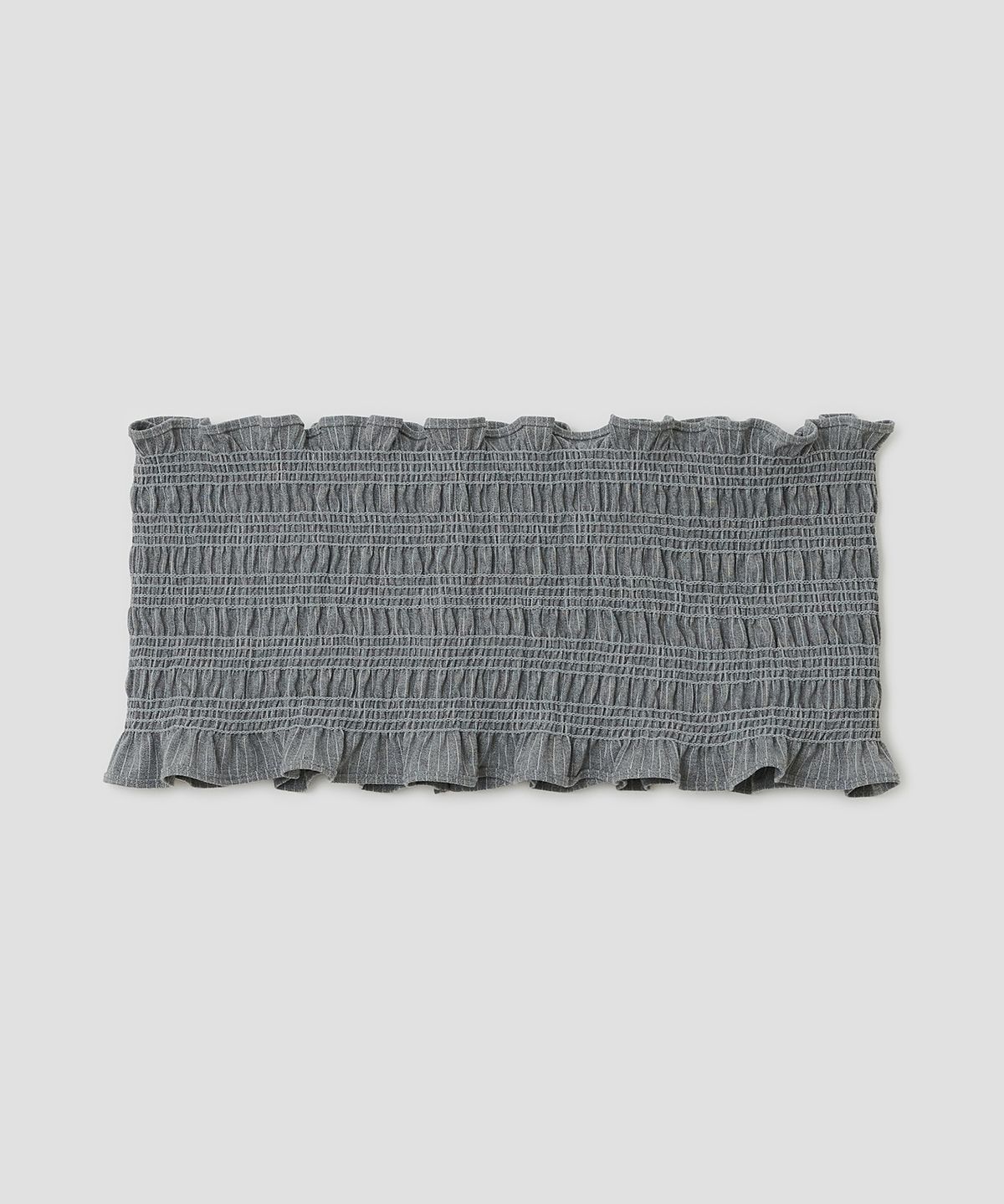 타입서비스(TYPESERVICE) Smocked Hook Top [Gray]