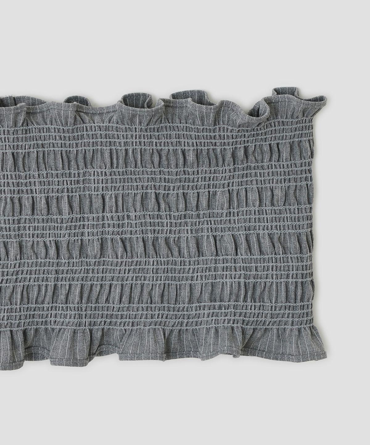 타입서비스(TYPESERVICE) Smocked Hook Top [Gray]