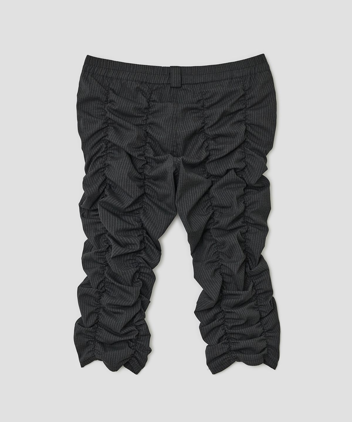 타입서비스(TYPESERVICE) Shirred Texture Capri Pants [Charcoal]