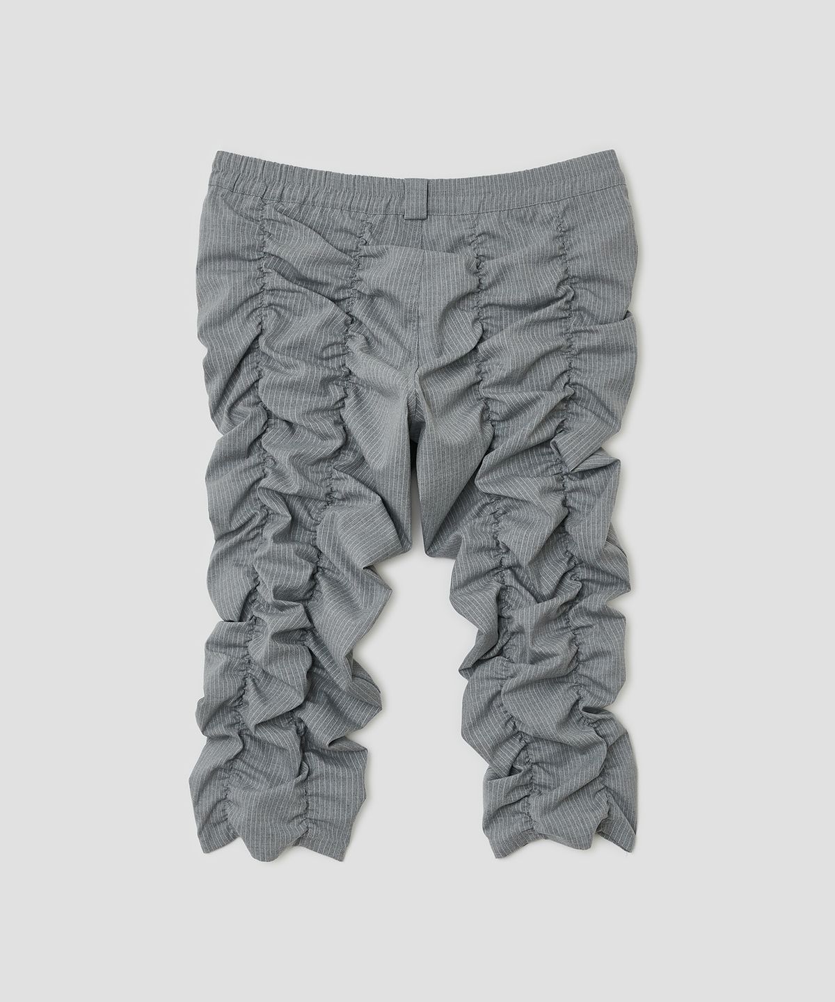 타입서비스(TYPESERVICE) Shirred Texture Capri Pants [Gray]