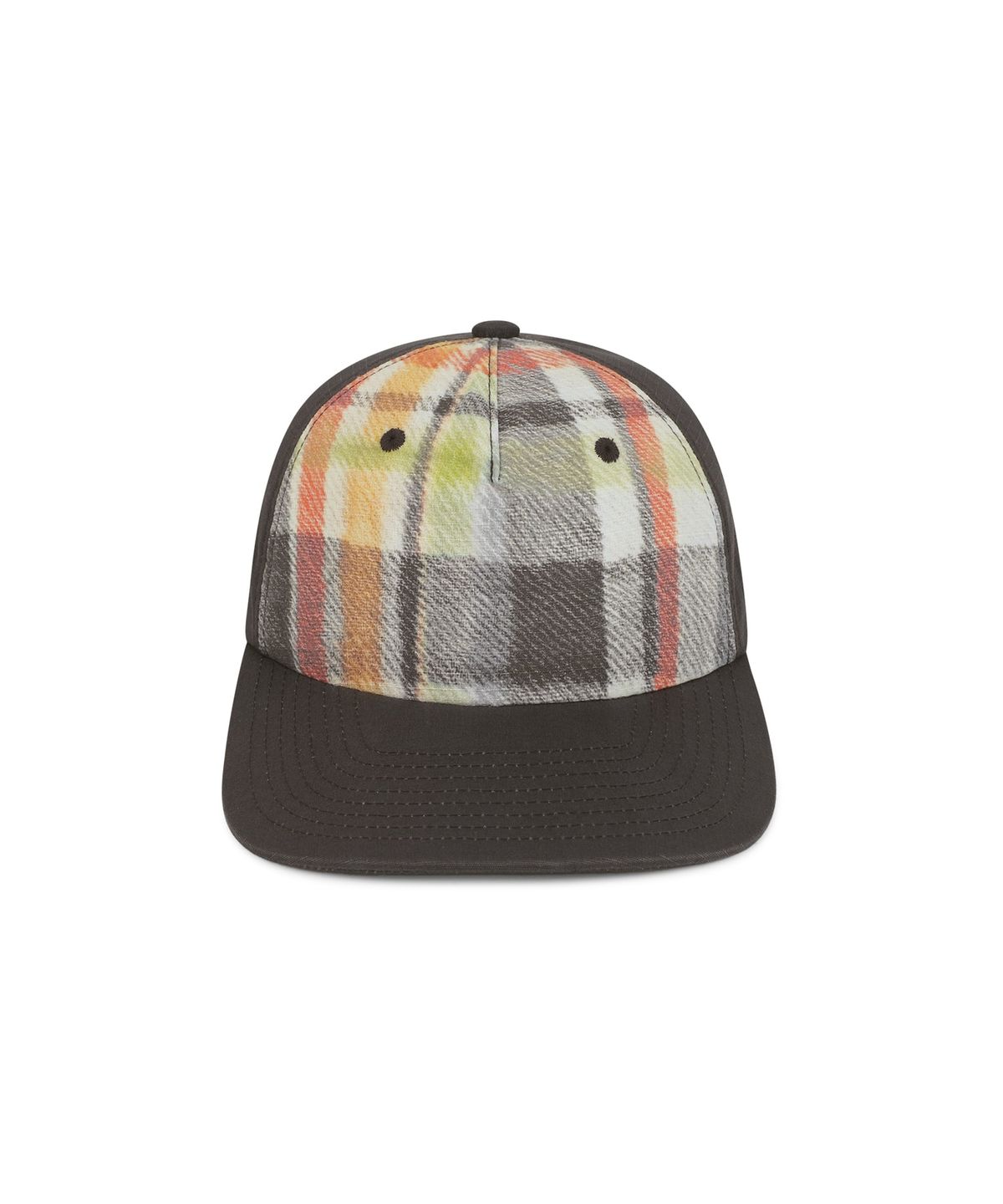 썬러브투어(SUNLOVETOUR) Plaid Trucker Cap Charcoal