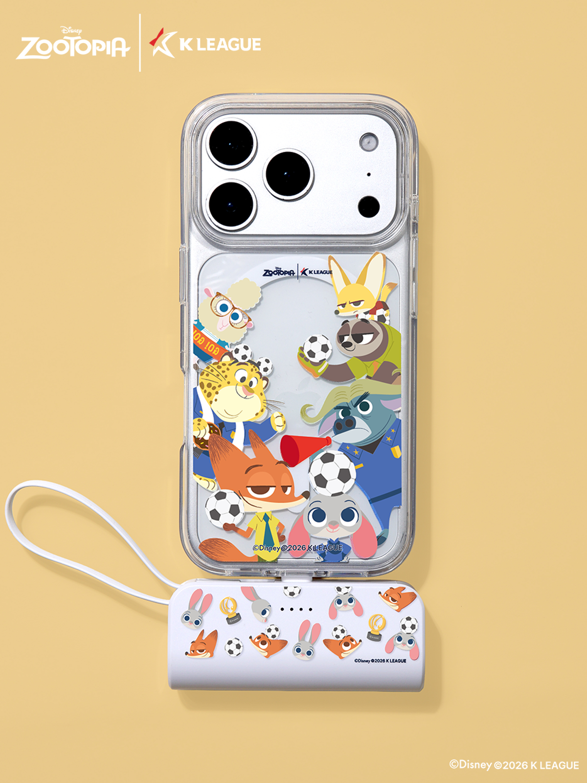 디자인스킨(DESIGNSKIN) [그래픽마켓] 도킹형 보조배터리 C타입-K리그 닉앤주디 페이스