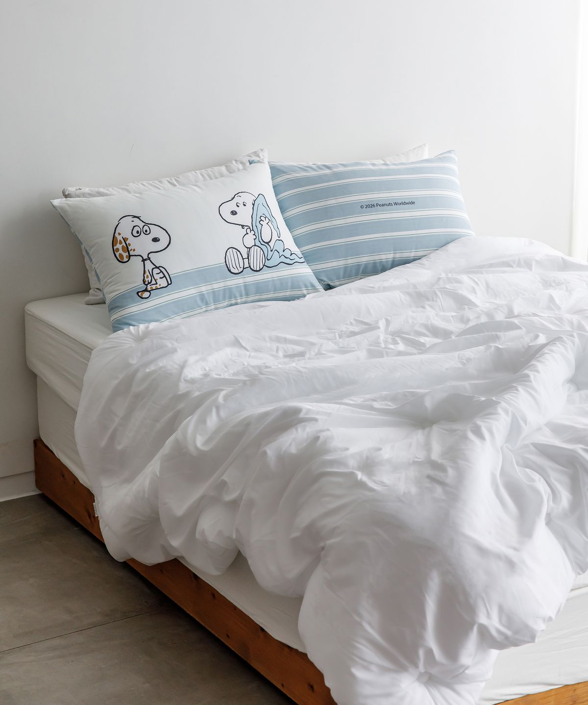 뚜누(TOUNOU) MARBLES & SNOOPY Feel So Fluffy 베개 커버