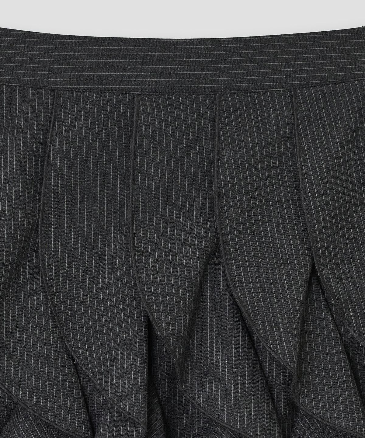 타입서비스(TYPESERVICE) All Over Ruffle Skirt [Charcoal]