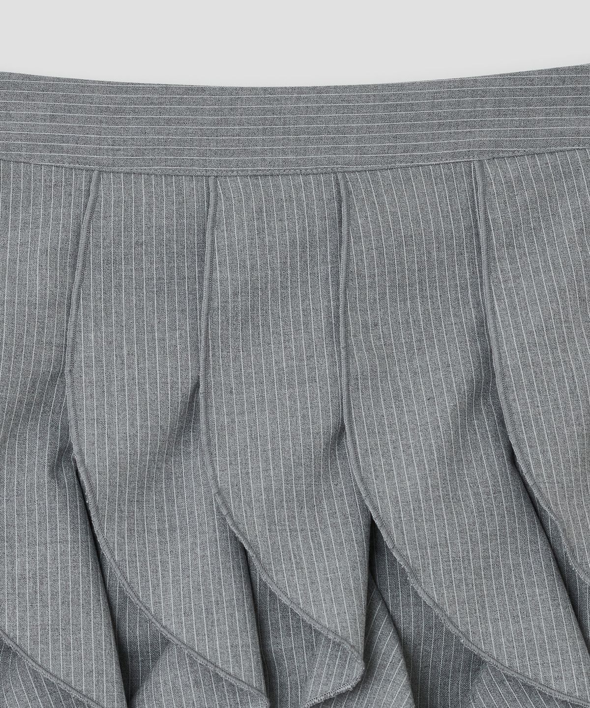 타입서비스(TYPESERVICE) All Over Ruffle Skirt [Gray]