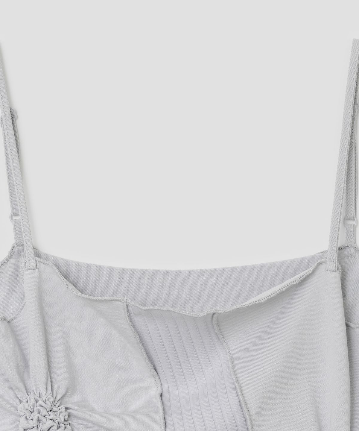 타입서비스(TYPESERVICE) Cinched Elastic Strap Top [Gray]