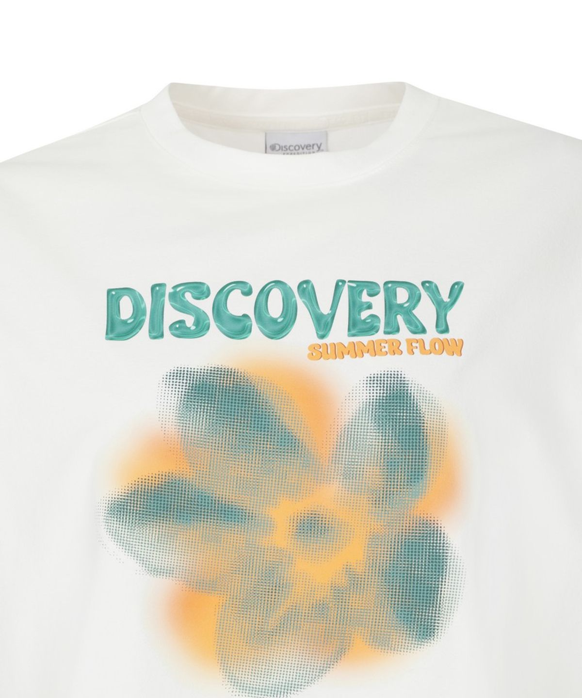 디스커버리 익스페디션(DISCOVERY EXPEDITION) 여성 플라워 그래픽 반팔티셔츠 (CREAM)