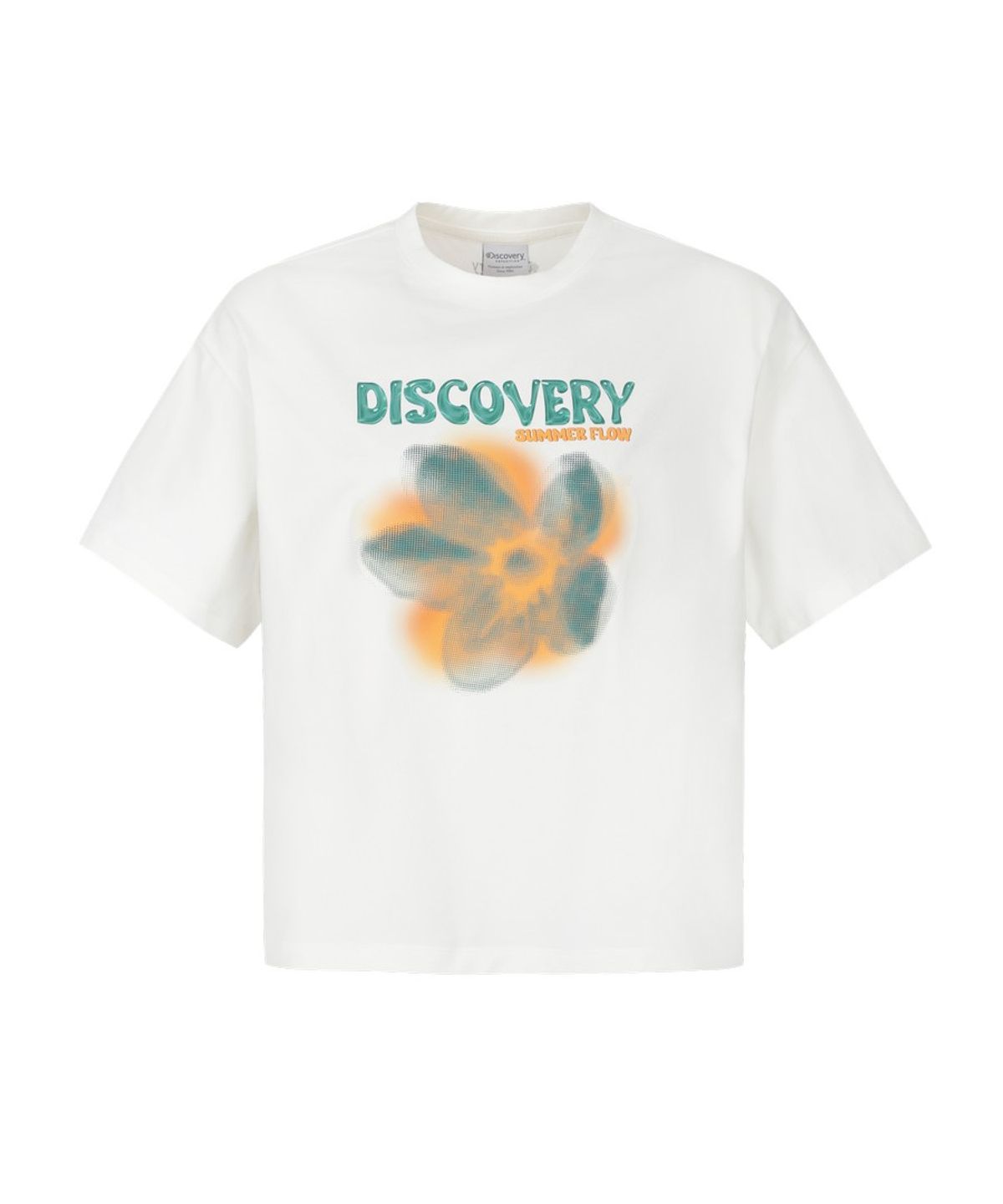 디스커버리 익스페디션(DISCOVERY EXPEDITION) 여성 플라워 그래픽 반팔티셔츠 (CREAM)
