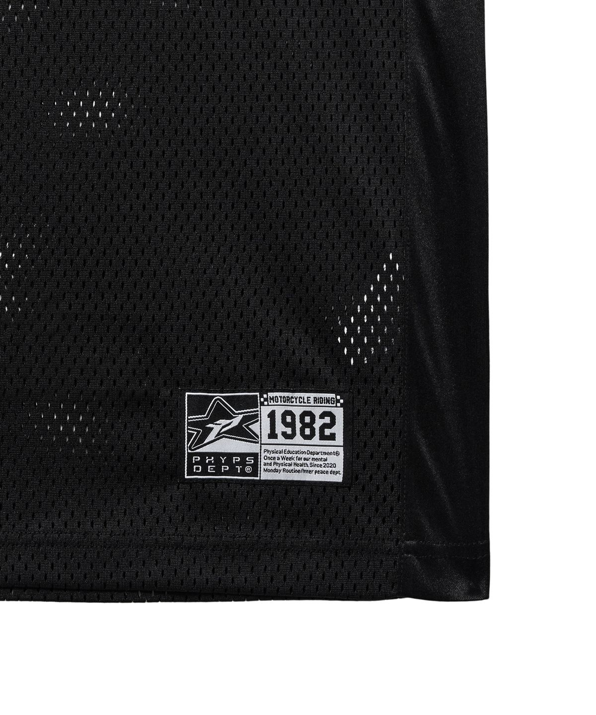 핍스 모터사이클(PHYPS MOTORCYCLE) Mesh 3M Logo Wing Sleeveless Black