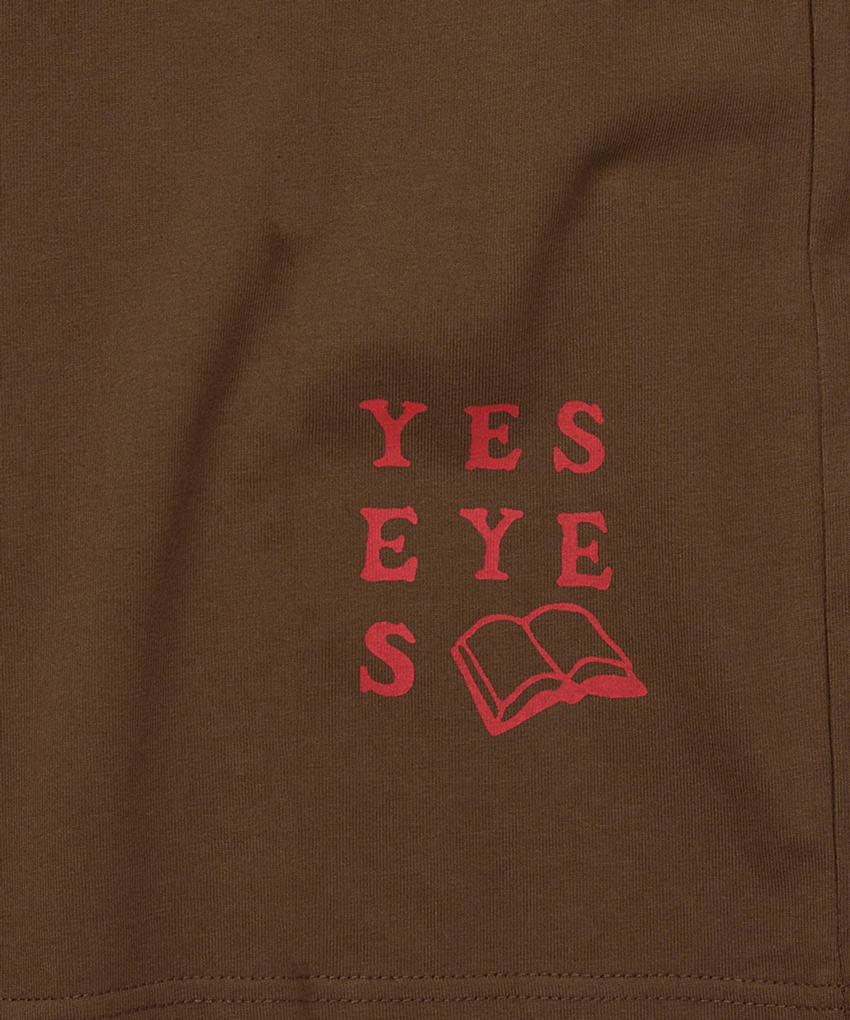 예스아이씨(YESEYESEE) Corner Reader Tee Brown