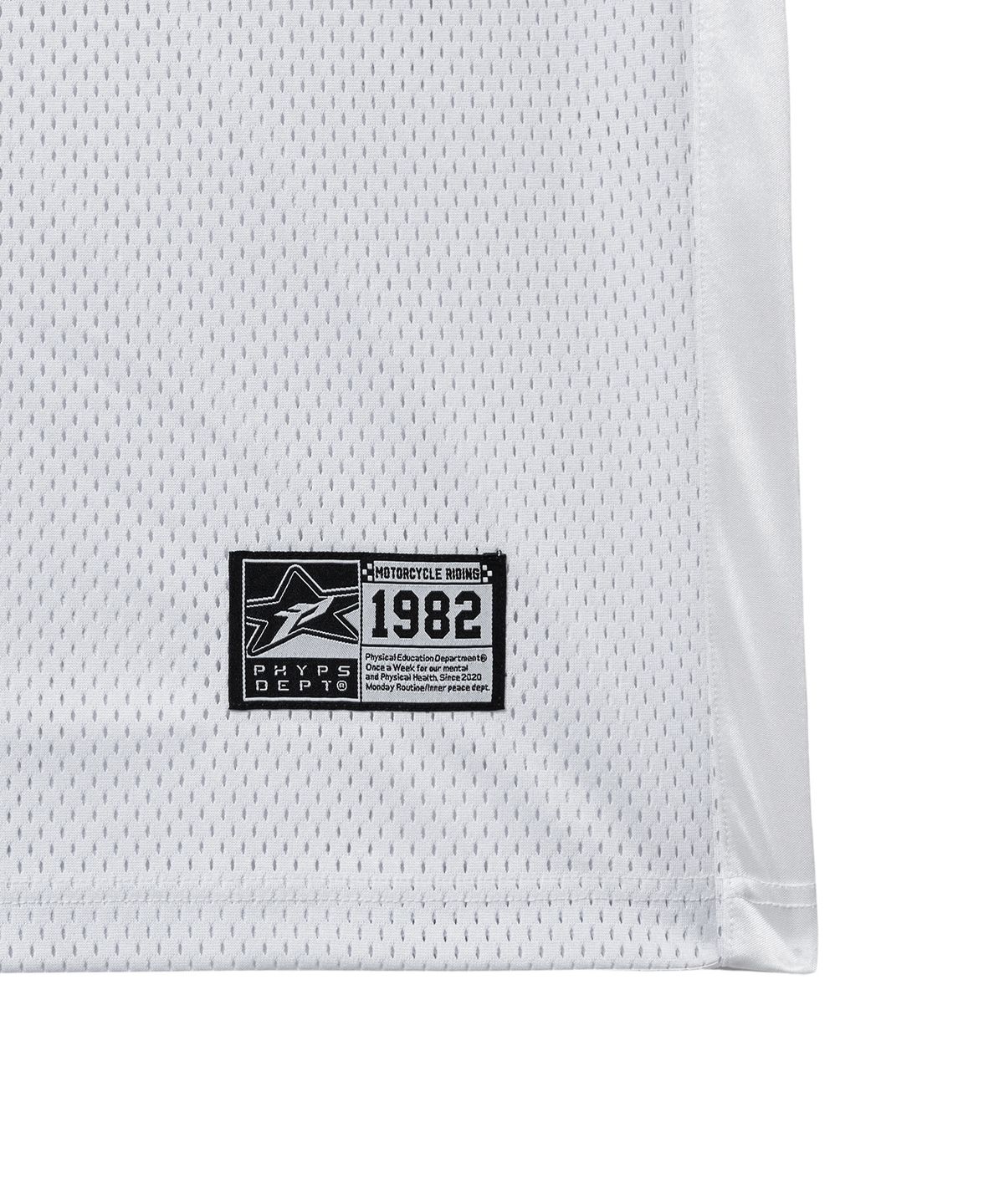 핍스 모터사이클(PHYPS MOTORCYCLE) Mesh 3M Logo Wing Sleeveless White