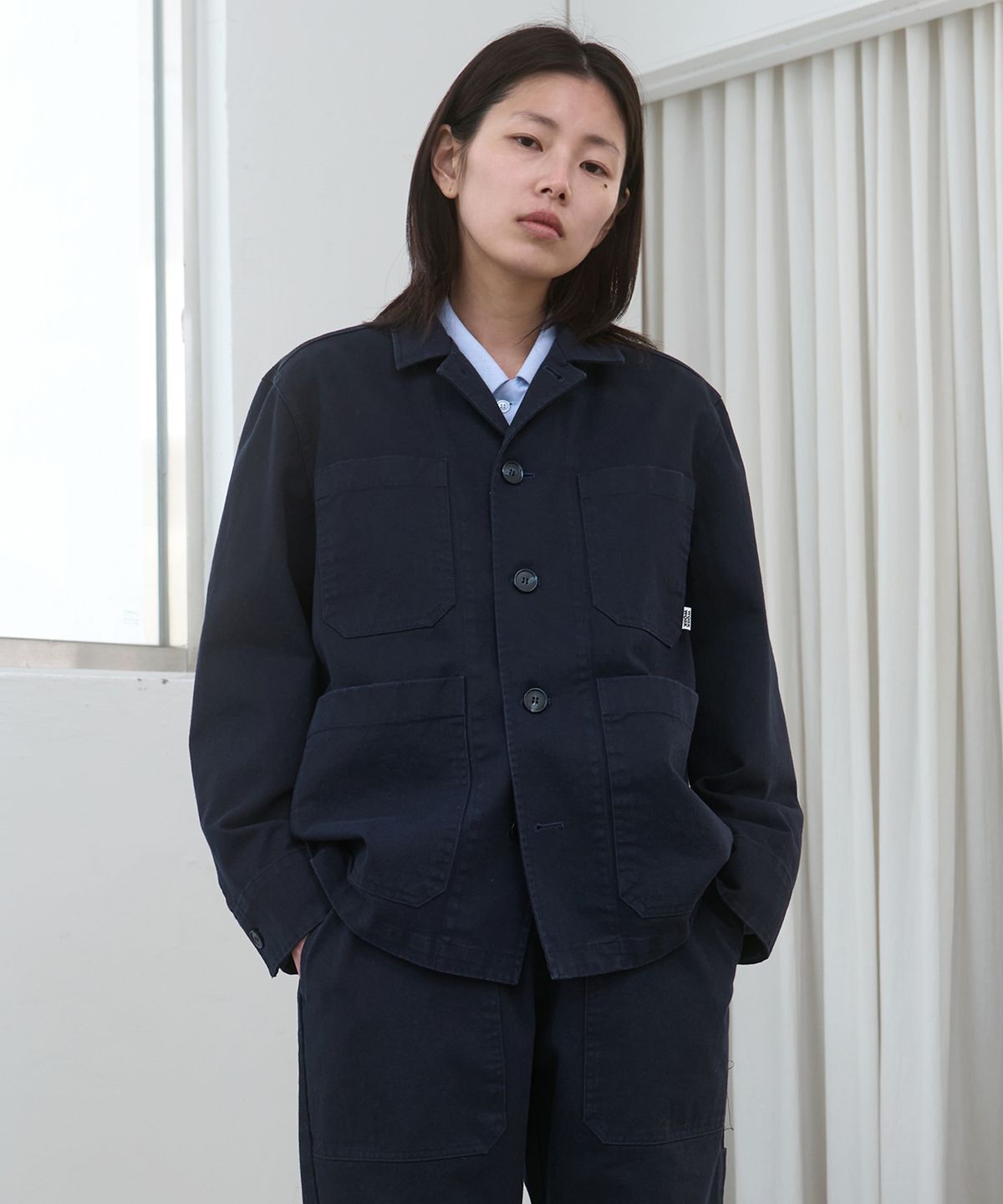 워크워크(WORKWORK) 이지 워크 자켓 (네이비)