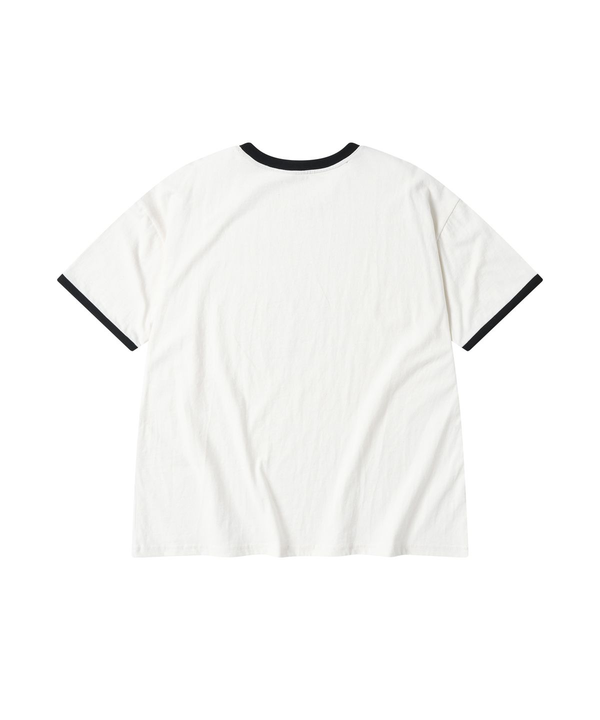 아모우(AMOU) Two Star Ringer T-shirts WHITE