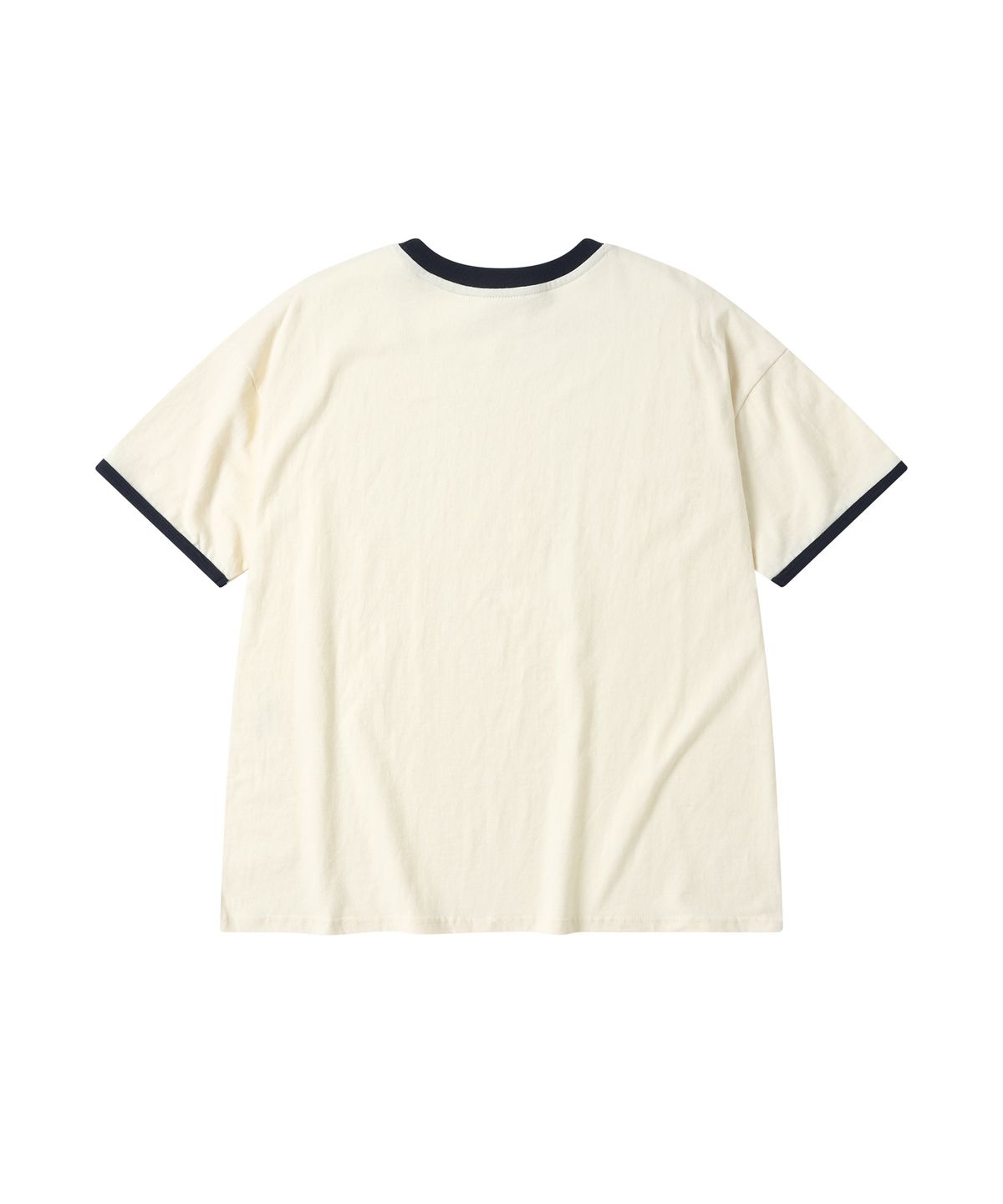 아모우(AMOU) Runing horse Ringer T-shirts IVORY