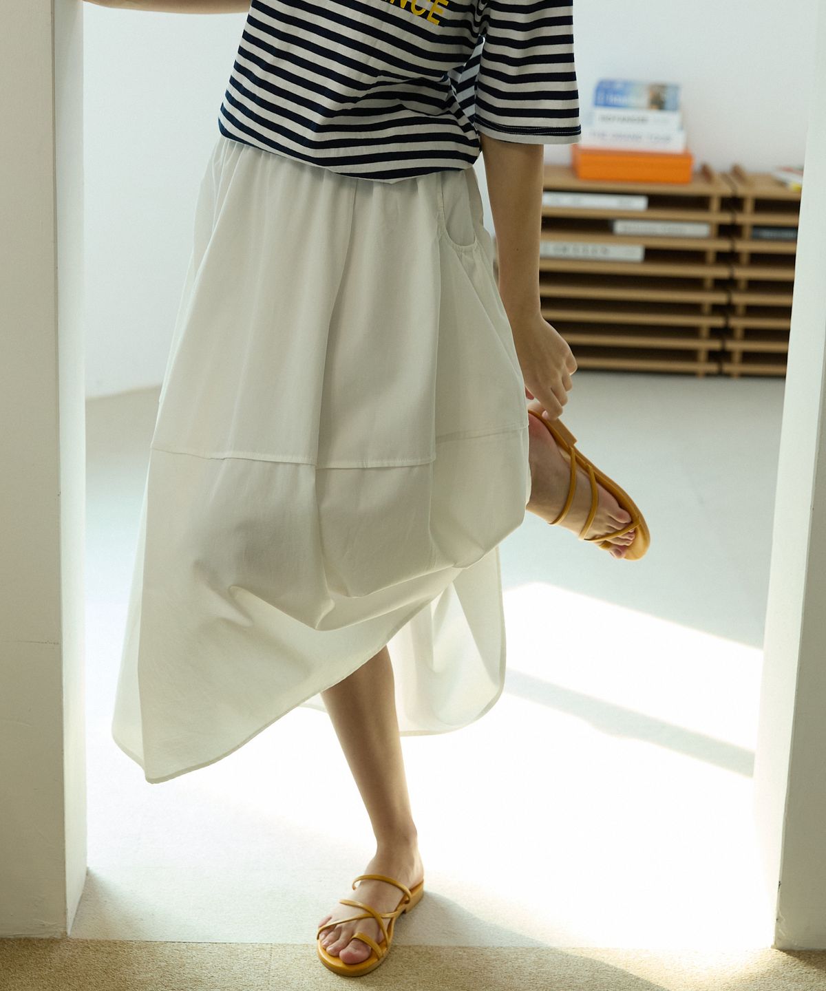 오픈도어스튜디오(OPENDOORSTUDIO) Balloon rc skirt Ivory