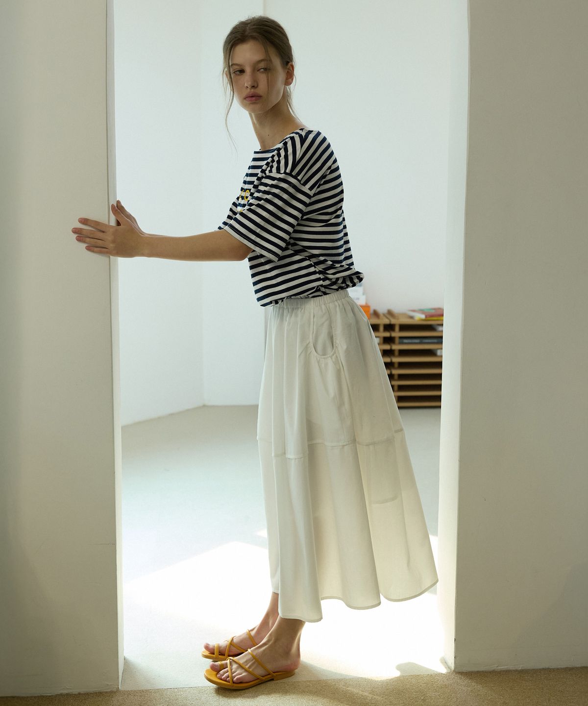 오픈도어스튜디오(OPENDOORSTUDIO) Balloon rc skirt Ivory