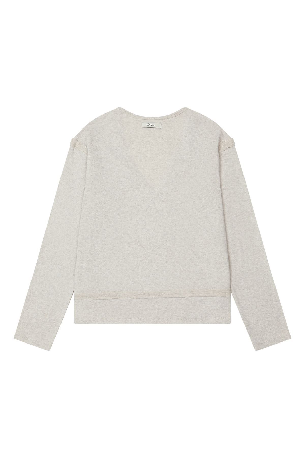 다이닛(DEINET) RAW V LONG SLEEVE IN OATMEAL