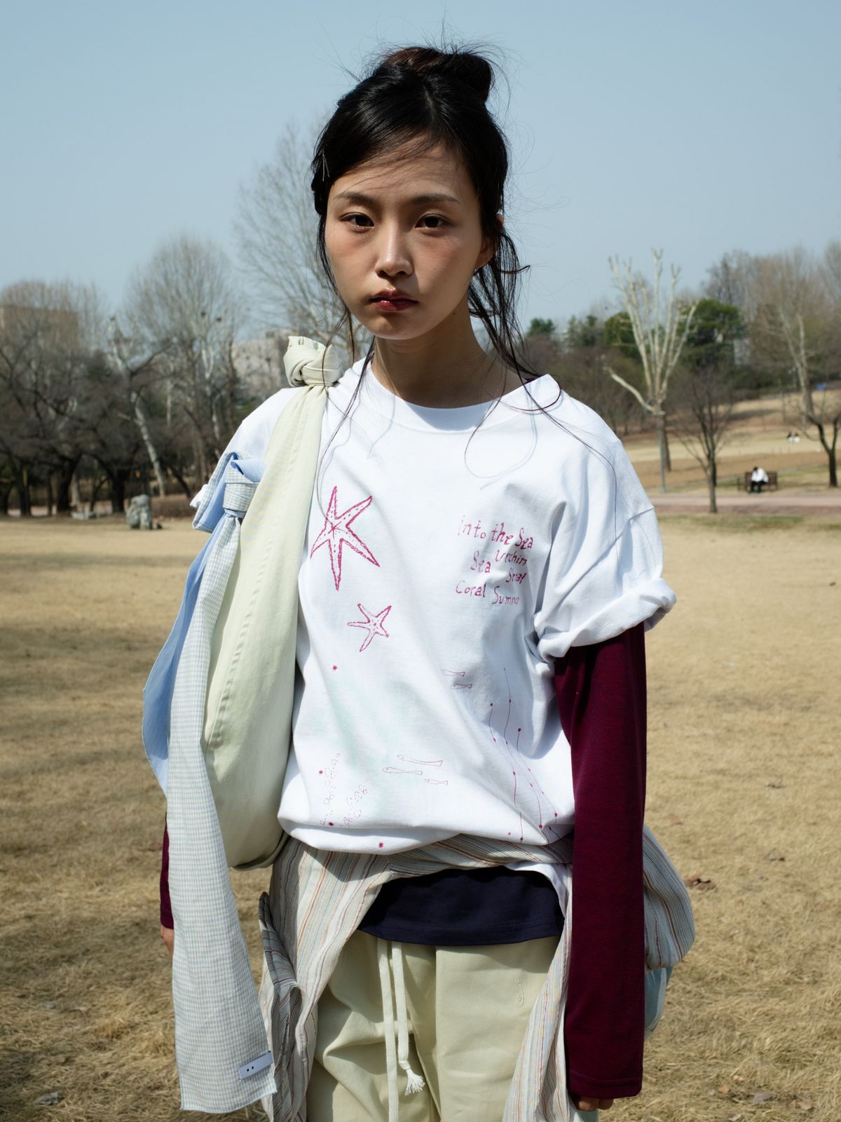 온스카(ONSKA) UNDER THE SEA T-SHIRT (WHITE)