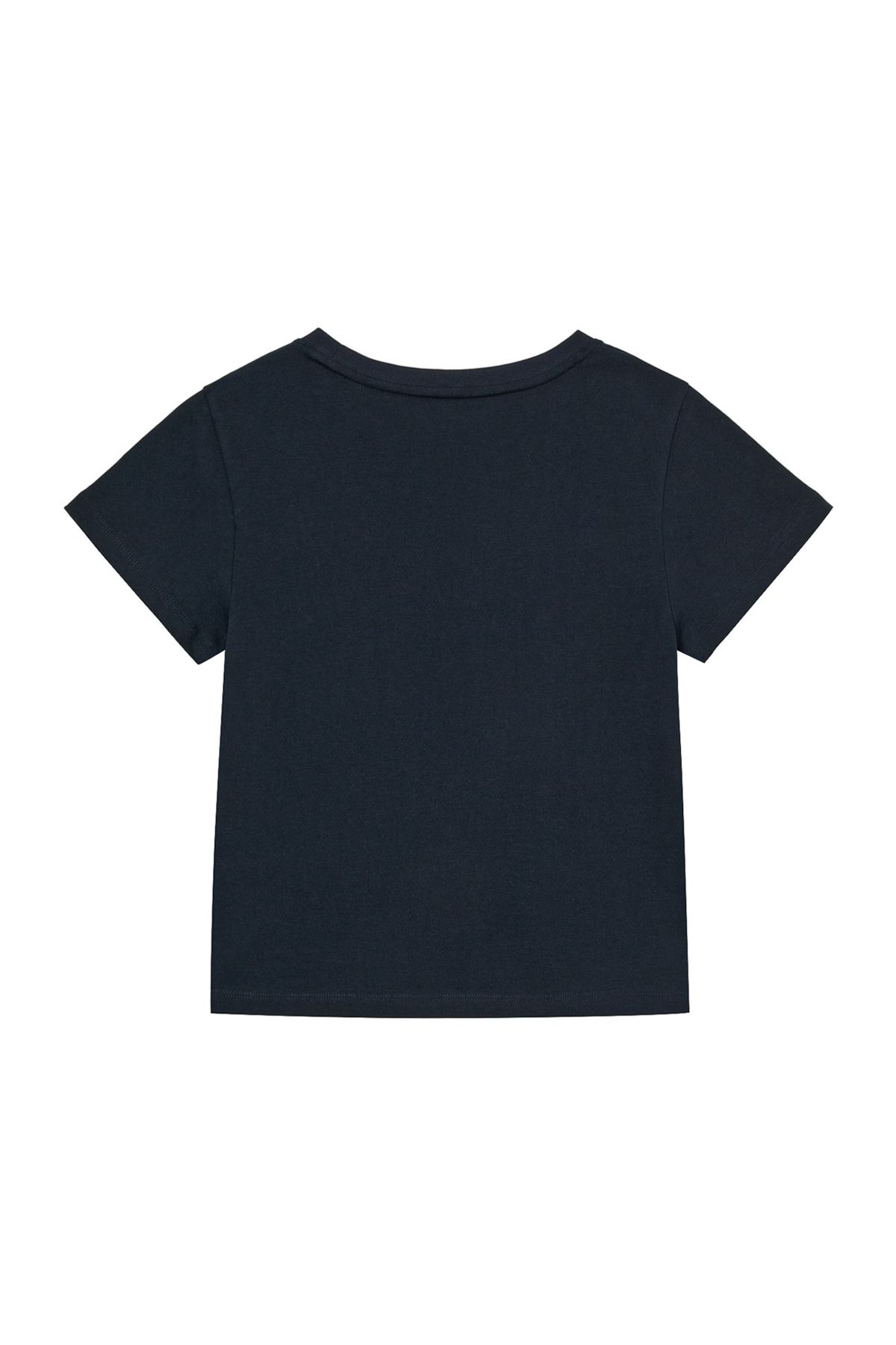 다이닛(DEINET) BI GRAPHIC SLIMSIZED T-SHIRT IN NAVY