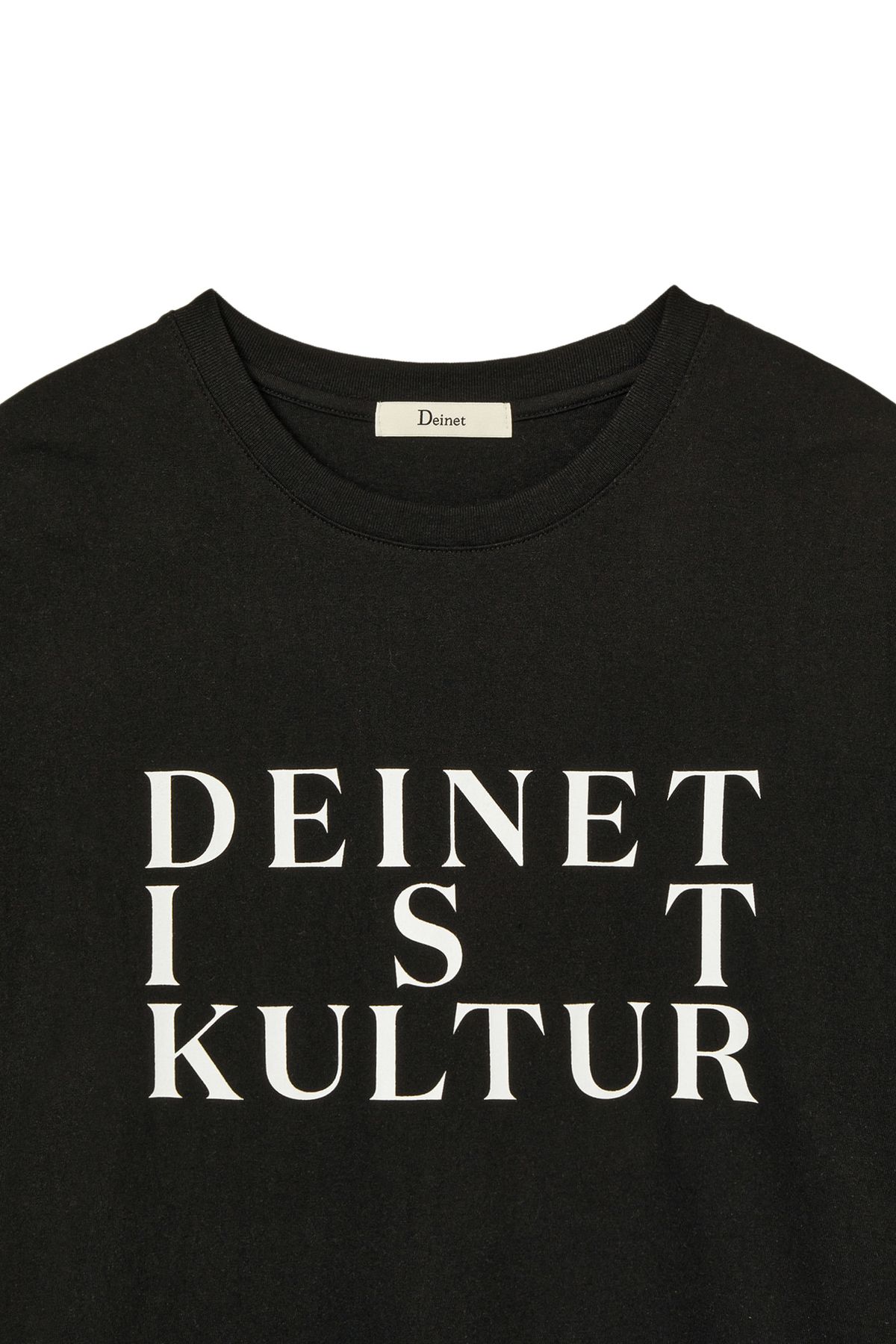 다이닛(DEINET) BI GRAPHIC OVERSIZED T-SHIRT IN BLACK