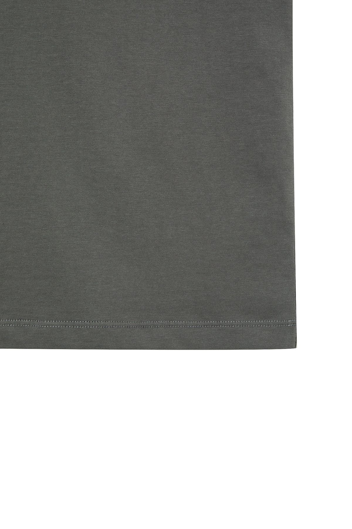 다이닛(DEINET) BI GRAPHIC OVERSIZED T-SHIRT IN CHARCOAL